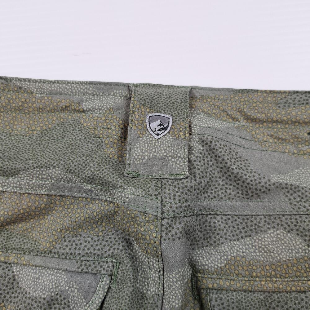 Kuhl Pants Womens 4 Green Camo Cargo Lightweight Hiking Outdoor Travel Trail - Picture 13 of 14
